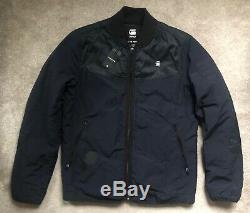 G-star Raw Mazarine Blue Setscale Overshirt Bomber Jacket Coat M New Tags