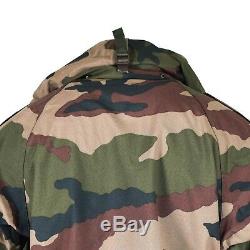 Genuine French army waterproof trilaminate jacket CCE camo hooded rain parka NEW