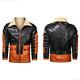 Genuine Leather Jacket Men With Fur Motorcycle Real Bomber Leather Jacket