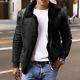 Genuine Men Leather Jacket With Fur Lambskin Real Bomber Leather Jacket