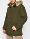 Geox Coat Jacket Size Uk Xl Parka Winter Breathable Hooded Dark Tarmac Green