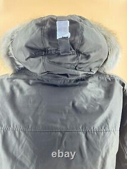 Geox Coat Jacket Size UK XL Parka Winter Breathable Hooded Dark Tarmac Green