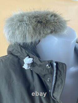 Geox Coat Jacket Size UK XXL Parka Winter Breathable Hooded Dark Tarmac Green