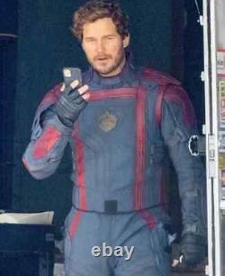 Guardians of the Galaxy Vol 3 Star Lord Blue Chris Pratt Jacket Brand New