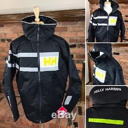 HELLY HANSEN Salt Power Jacket Waterproof Breathable Sailing Men's XL / Ebony