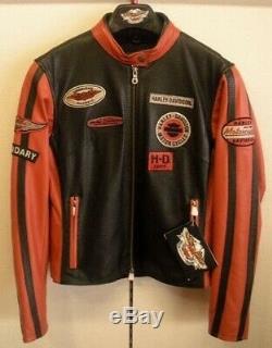 Harley Davidson LG NWT Leather Jacket Whirlwind 98116-07VW Perforated Cafe Racer