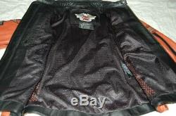Harley Davidson LG NWT Leather Jacket Whirlwind 98116-07VW Perforated Cafe Racer