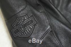 Harley Davidson Men's Reflective Willie G Skull Leather Jacket 98099-07VM 2XL