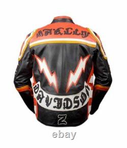 Harley Davidson Mickey Rourke Biker Leather Jacket