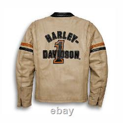 Harley Davidson Racing Leather Jacket For Men