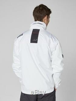 Helly Hansen Crew Midlayer Fleece Lined Waterproof Jacket 30253/001 White NEW