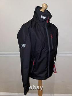 Helly Hansen Crew Shell Jacket 30263/990 Black NEW Rrp £125 Size Medium FREE P&P