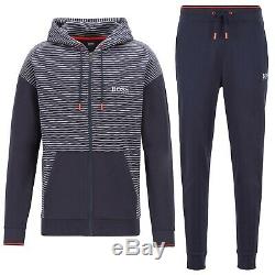 Hugo Boss Men's Athletic Sport TrackSuit Hoodie Sweatshirt Jacket & Pants Set