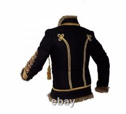 Hussar Jacket Men Napoleonic Military Uniform Tunic Pelisse Jimi Hendrix Jacket