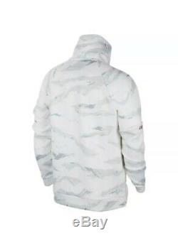 Jordan Sportswear Flight Tech Winter Camo Anorak Jacket Sherpa Size L AH6163-121