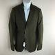 Joseph Mens Suit Jacket Olive Green Single Chest Pocket Two Button Size 44/ Xs