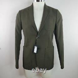 Joseph Mens Suit Jacket Olive Green Single Chest Pocket Two Button Size 50 / L