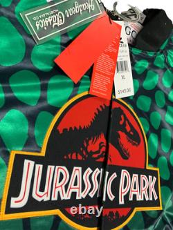 Jurassic Park Men's Headgear Classics Embroidered Scale Satin Jacket