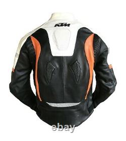 KTM Motorcycle / Motorbike Motogp Race Street Gear Cowhide Leather Jacket