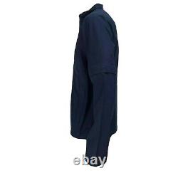 Lacoste Sport Mens Jacket Navy Blue Medium 50 Removable Sleeves Big Croc Rare