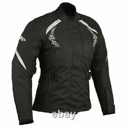 Ladies Motorbike Jacket Coat Waterproof Women Motorcycle Touring Jacket Black