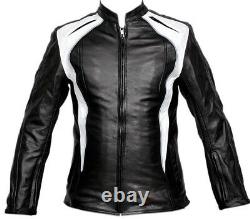 Ladies Motorcycle Jacket Leather Protection Biker Women Motorbike Leather Jacket