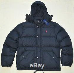 Large POLO RALPH LAUREN Mens puffer down winter jacket hood New coat Ski puffa L