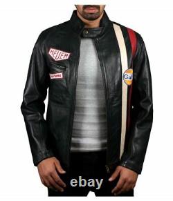 Le Mans Steve McQueen Black Leather Jacket