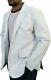Leather Jacket Decent Coat Men's Stylish White Blazer 100% Real Genuine Lambskin