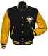 Letterman Pittsburgh Penguins Black And Yellow Varsity Jacket