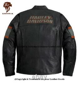 Lionstar Harley Davidson HD1 Motorbike Motorcycle Real Leather Jacket