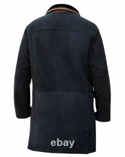 Longmire Walt Mysteries Robert Sheriff Brown & Black Suede Leather Jacket Coat