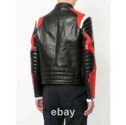 Luxe Leather New Biker Styling 100% Genuine Lambskin leather jacket for men's