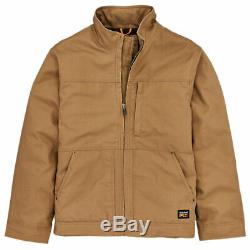 MEN'S TIMBERLAND PRO BALUSTER Insulated Canvas Work Jacket Black / Wheat