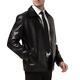 M-4xl Mens Slim Fit Real 100% Sheep Leather Jackets Lapel Business Work Casual L