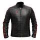 Mass Effect 3 N7 Commander Shepard Biker Style Cosplay Gamer Wear Leather Jacket