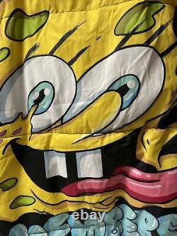 Members Only x Nickelodeon SpongeBob Puffer Coat Jacket Black XL NEW