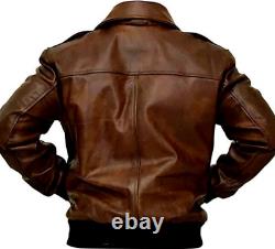 Men Real leather Jacket Genuine Leather Jacket Bomber Jacket Men Fashion Jacket