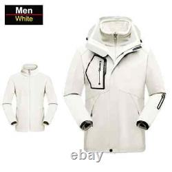 Men Thick Hiking Jacket Fleece Waterproof Winter Windbreaker Warm Camping Jacket