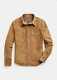 Men's 100% Real Goat Suede Leather Trucker Jacket Premium Shirt Western Wear