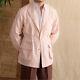 Men's 50% Linen Cotton Thin Breathable Casual Jacket Retro Khaki Outdoor Jacket