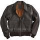Men's Air Force A-2 Leather Flight Bomber Jacket