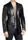 Men's Black Leather Blazer Coat Soft Lambskin Coat For Men Boy