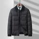 Men's Down Jacket Business Knitted Removal Lapel Collar Thickened Down Jacket Sz