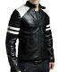 Men's Genuine Lambskin Leather Motorcycle Jacket Slim Fit Biker Jacket Us040
