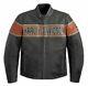 Men's Harley Davidson Victory Lane Leather Jacket Men's Biker Jacket Warm Jacket