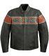 Men's Harley Davidson Victory Lane Distressed Motorcycle Leather Safety Jackets