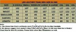 Men's Leather Jacket Motorcycle Style Dazzling Real Sheepskin Leather Jacket