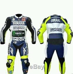 Men's Motorcycle Yamaha Leather Suit RTX Cowhide MotoGP Protector Motorcycle