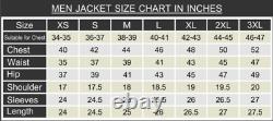 Men's New Stylish Leather Jacket Premium Sheepskin Bomber Outerwear Jacket TM062